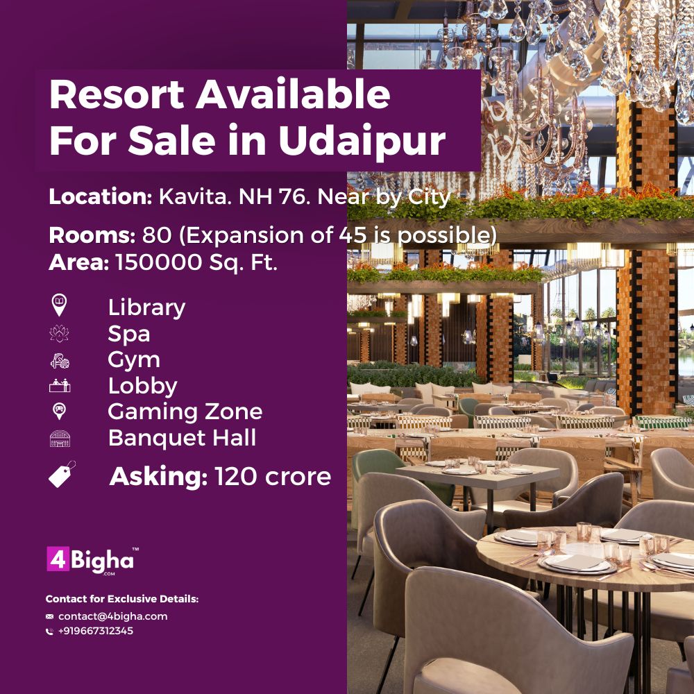 Resort Available For Sale in Udaipur​